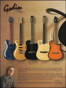 Anuncio de guitarra Robert Godin Multiac Nylon Duet Custom A6 LGX 8 x 11 - Imagen 1 de 3
