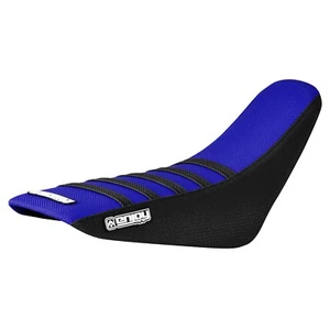 2013 - 2018 HONDA CRF 110 gripper seat cover BLACK/BLUE/BLACK ribs #72 - Foto 1 di 5