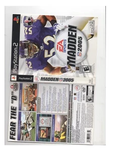 Madden NFL 2005 PS2 ARTWORK ONLY Authentic - Picture 1 of 1