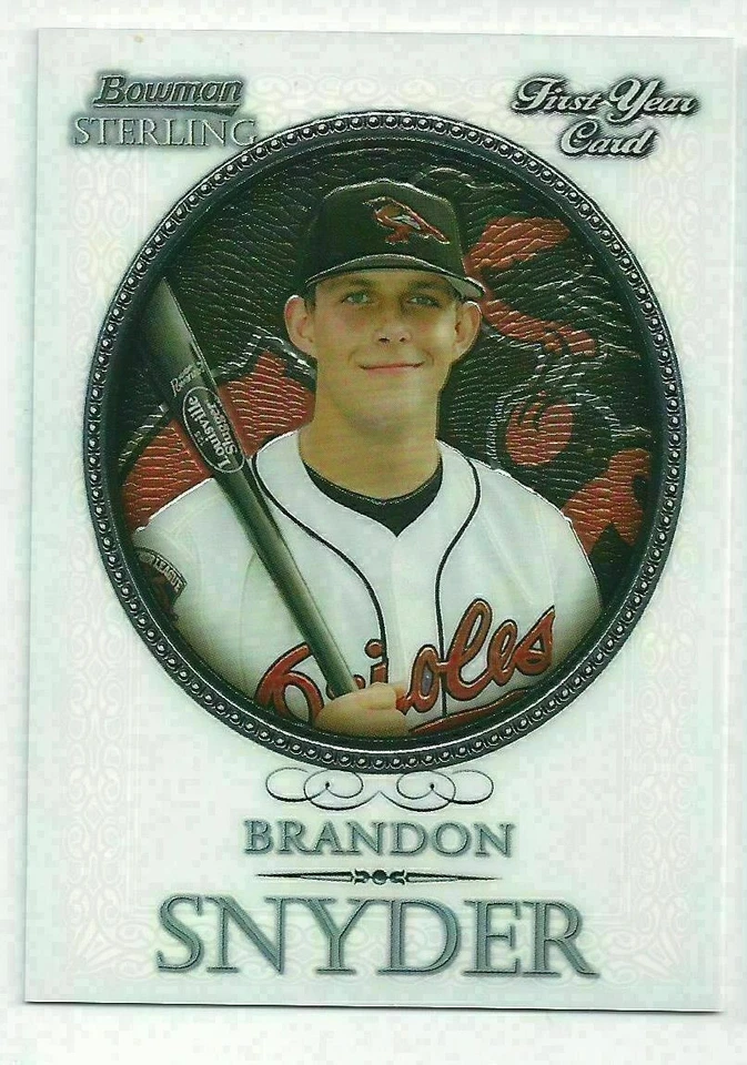 2005 Bowman Sterling Brandon Snyder Orioles / Red Sox Rookie - Image 1 of 1