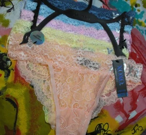 5 NEW XOXO INTIMATES XO3199 5PKA EVERYDAY SEXY LACE BIKNI PANTIES M - Picture 1 of 2