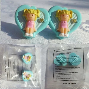 Mini Polly Pocket Earrings Ohrringe Bluebird Toys OHRCLIPS NEU ungeöffnet