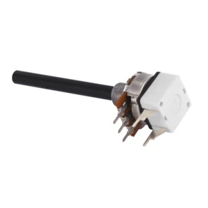 Mono-Potentiometer mit Schalter & 6mm-Achse, 10K, 20%, lin, 0,4W, 90°, Print - Bild 1 von 2