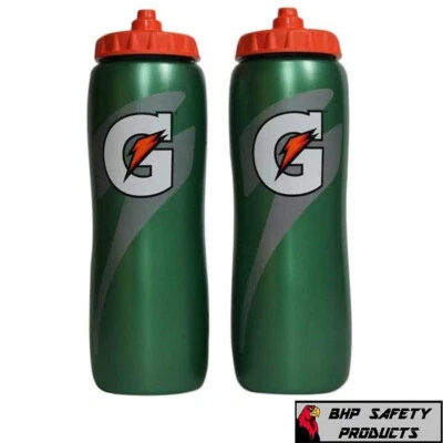 Gatorade 32 Oz Contour Squeeze Sport Water Bottle Workout Fitness, 2 Pack