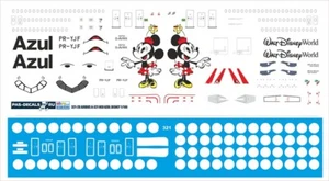 Airbus А-321 NEO Azul  Disney 1/144 PAS-DECALS	321-26  New! - Picture 1 of 1