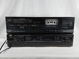 JVC R-X110B & KD-X1J Receiver HiFi Stereo 2 Channel Phono AM/FM Tuner Audiophile