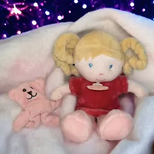 "Muñeca JoLiJou Paris Demoiselle Corail Doll Bear Création Doudou et Compagnie 8""" - Imagen 1 de 10