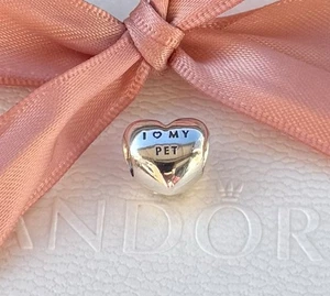 Original Pandora Charm „I Love my Pet“ 925 silber #791713CZ - Bild 1 von 3