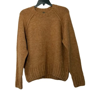Neu mit Etikett Anthropologie camelbraun Cline Grobstrickpullover mit Rundhalsausschnitt – Small - Bild 1 von 6
