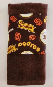 SAN DIEGO PADRES ASCIUGAMANO GOLF 11" x18" con occhiello e gancio - Foto 1 di 2