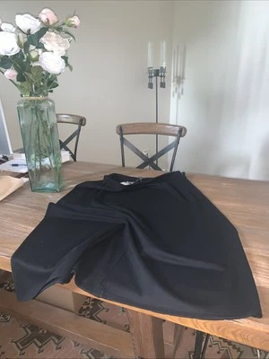 NWT Eileen Fisher Black Felted Wool Jersey A-Line Skirt Size XL MSRP$228 - Image 1 of 4