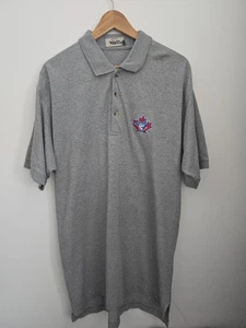 Toronto Blue Jays Polo Tshirt Vintage Grau Large Tall - Bild 1 von 10