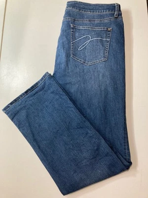 Pantalones de mezclilla para mujer Miracle Body elásticos azules talla 16 Foto 1 de 4