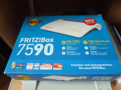 AVM FRITZ!Box 7590 DSL Router in Original Verpackung funktioniert - Bild 1 von 2