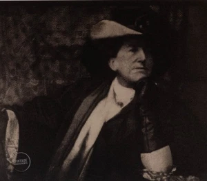 VTG Edward Steichen Print Gertrude Kasebier Engraving Portrait 1907 Mat 11x13 - Picture 1 of 2