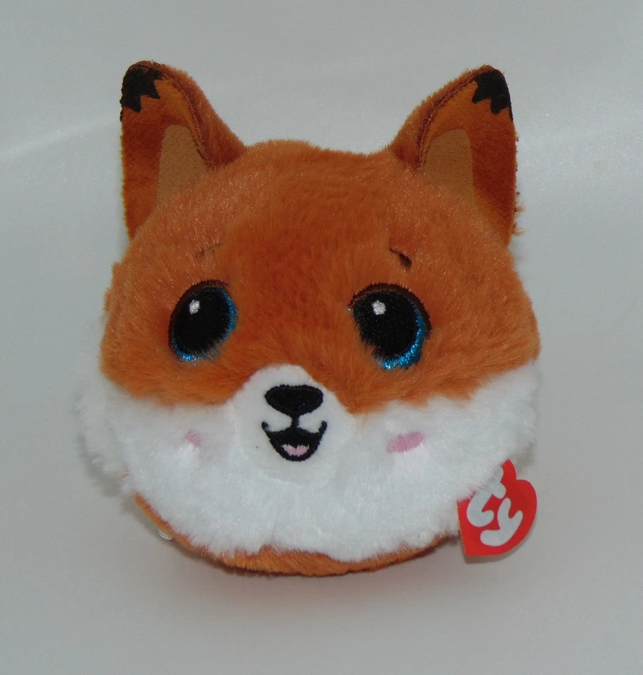 New! Ty Beanie Bouncers BLAZE the Fox 3 1/2" Plush Bouncy Ball Toy - Image 1 of 1