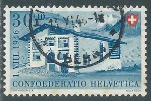 1946 SVIZZERA USATO PRO PATRIA INDUSTRIA CASEARIA E CASE 30 CENT - US11-2 - Picture 1 of 1