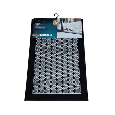 JVL Allure Indoor Mat 50x75cms Non Slip Mat, Machine Washable, Wrinkle Resistant - Image 1 of 4