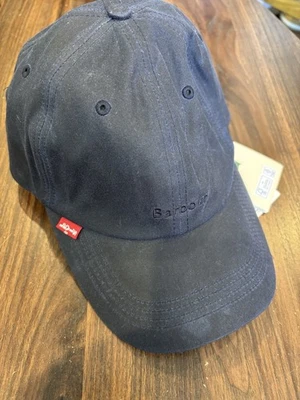 Gorra encerada Barbour x Levi's azul marino algodón tartán ropa de calle sombrero a presión Foto 1 de 4