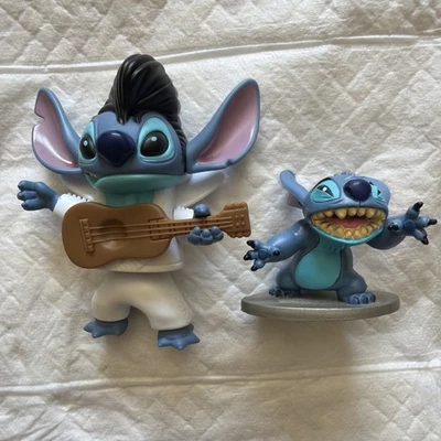 Figura Cabeza Bobble Disney Lilo & Stitch Elvis Presley McDonald's con Guitarra Foto 1 de 3