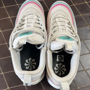 Women's Nike Air Max 97 Pure Platinum/Black-Pink Prime (DH5093 001) Size 6w - Picture 1 of 8