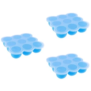 3 Count Infant Food Storage Containers Freeze for Baby Feeding Tableware - Picture 1 of 12