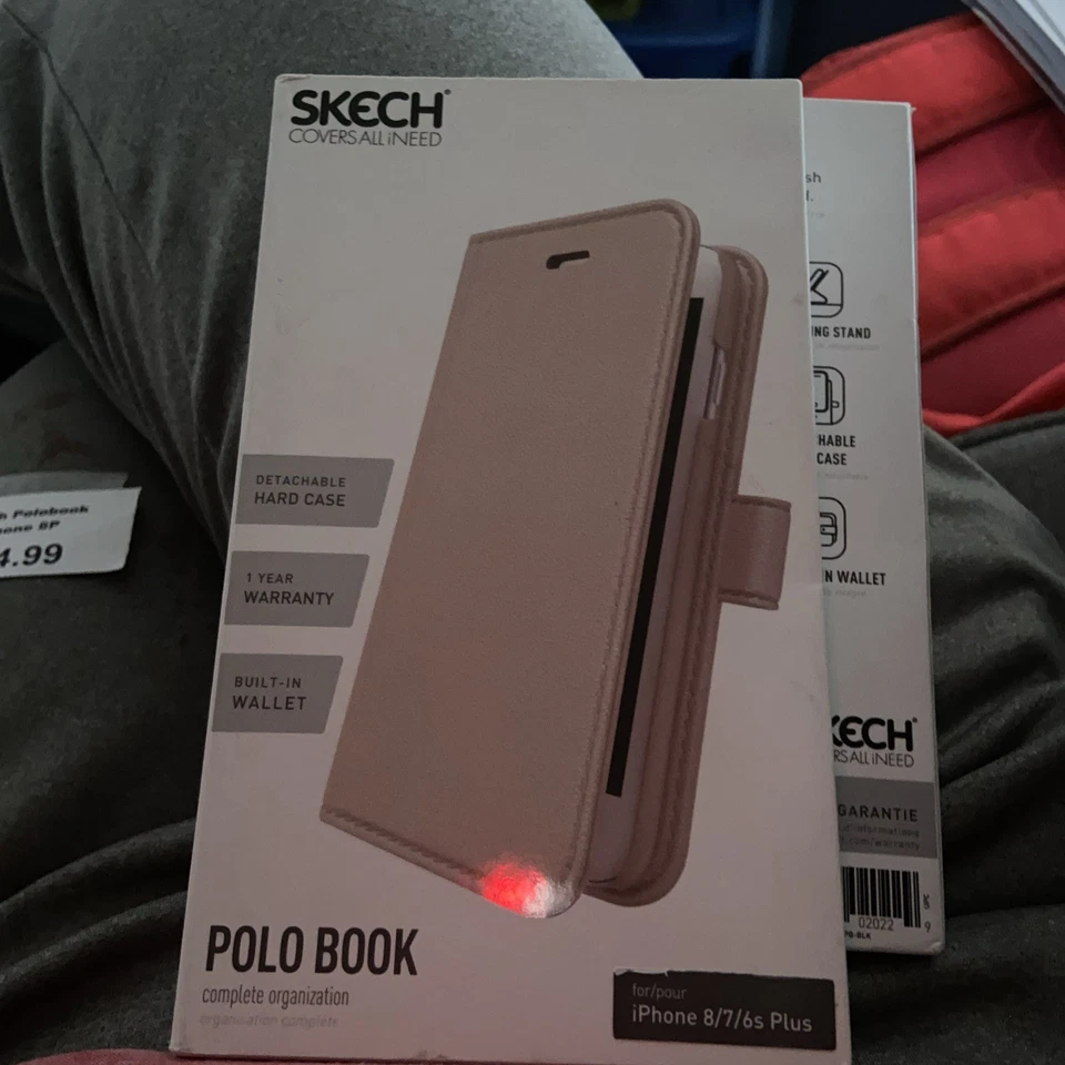 Funda Cartera Libro Polo Skech Original Compatible con Apple iPhone 8/7/6s (Rosa) Foto 1 de 1