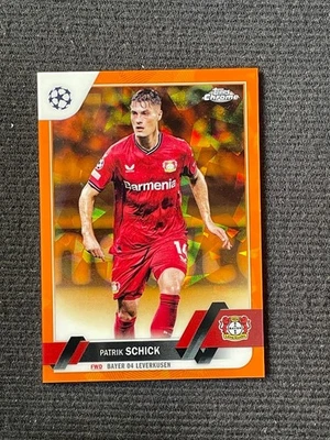 Patrik Schick 2022-23 Topps Chrome UCC Sapphire Edition Orange 41/50 #190 - Image 1 of 2