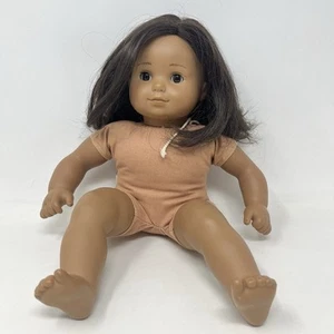 American Girl Bitty Baby Puppe Zwillingsmädchen hispanisch dunkelbraune Haare braune Augen - Bild 1 von 11