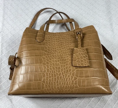 Новый день тройной отсек сумка с короткими ручками черная искусственная кожа Дамская сумка сумочка - Изображение 1 из 4