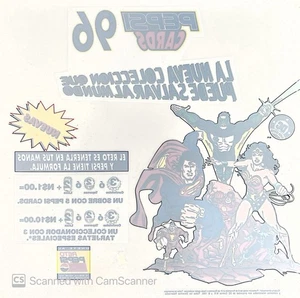 1995-96 DC Pepsi Cards Mexican Peel-Off Window Cling Promo Ad RARE NM/M - Picture 1 of 2