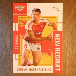 2023 NRL Elite New Recruit Jeremy Marshall-King Card NR09/34 Dolphins - Picture 1 of 2