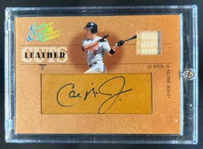 2005 Donruss Leather & Lumber Cal Ripken Jr. Cuts Bat Auto #/60 Orioles - Image 1 of 2