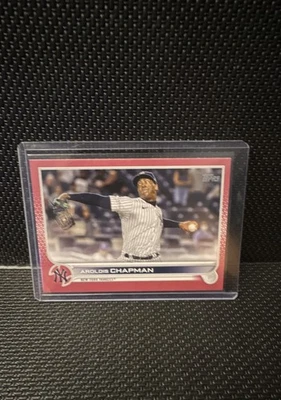 2022 Topps 系列 1 - Aroldis Chapman #142 母亲节热销粉色/50 — 第 1/2 张图片