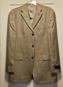 Tommy Hilfiger  Sport Coat Blazer 38 R Three Button Multicolor Windowpane Plaid - Picture 1 of 23