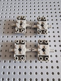 Lego Axle Slope Vintage Light Grey 4x2 2 Side Pin 30390 8096 7097 7243 P73