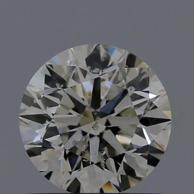 0.80 Ct GIA Certified Natural Diamond Round Brilliant Cut 5 mm L Color I1 Grade - Image 1 of 4