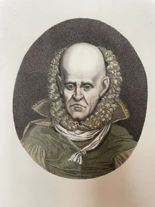Oliver Cromwells Porter Daniel Portrait Bedlam Bethlem Antique Colour Print Assy - Bild 1 von 14