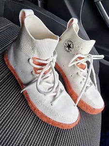 Converse All Star Chuck Taylor Renew Crater scarpe da ginnastica hitops Uk3 bianco arancione - Foto 1 di 8