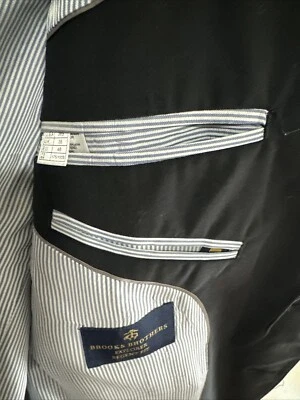 Chaqueta Blazer Brooks Brothers Para Hombre 38S Negra Explorer Regent Fit seminueva Foto 1 de 3