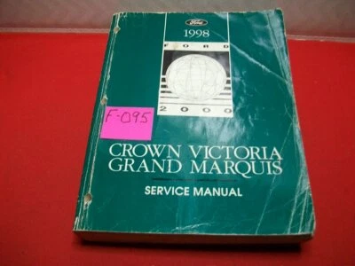 Manual de servicio Ford Crown Victoria & Mercury Grand Marquis 1998 vintage de fábrica Foto 1 de 4