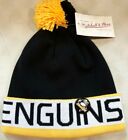 Mitchell and Ness NHL Pittsburgh Penguins Black Knit Beanie Winter Hat