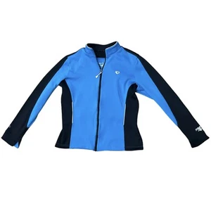 Pearl Izumi Select Women's Size L Full Zip Up Blue Cycling Jacket Thermal Active - Picture 1 of 5