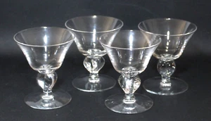 Vintage Seneca Ingrid Wine Glass Liquor Cocktail Clear Set 4 - Picture 1 of 7