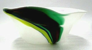 FUJIMORI KATO KOGEI COLLECTION ART GLASS HUGE BOWL. - Picture 1 of 3