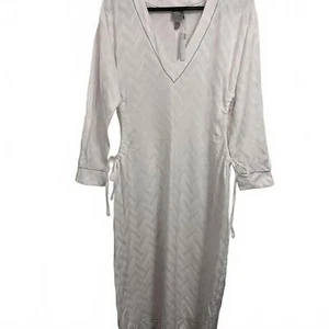Nuevo Vestido ASOS Talla 4 Cuello en V Playa Manga Larga Corte Lateral Detalle Lateral - Imagen 1 de 7