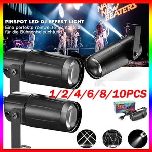 30W Spotlight Beam Pinspot Light LED Stage Lighting White KTV Disco dj Lights - Picture 1 of 19