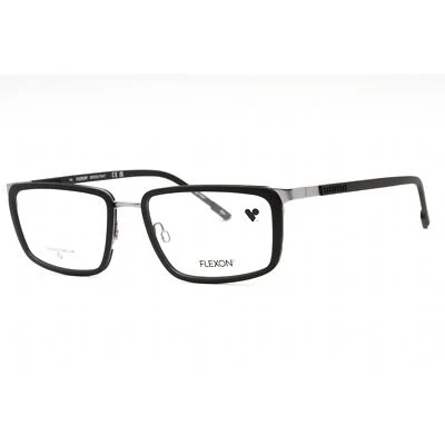 Anteojos para hombre Flexon negro mate/metal metal rectangulares FLEXON E1138 002 Foto 1 de 2
