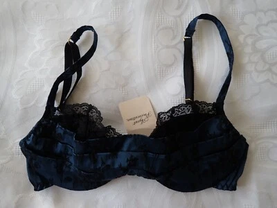AGENT PROVOCATEUR, Sujetador Balconette en Talla 34B, Color en Negro y Azul Marino Foto 1 de 2