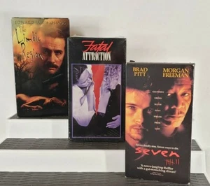 Psychological Thriller Movie VHS Lot Fatal Attraction Limbic Region (dead stock) - Picture 1 of 6